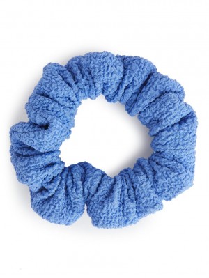 Akcesoria Do Włosów Arket Textured Scrunchie Damskie Niebieskie | Polska VKNMG-0516