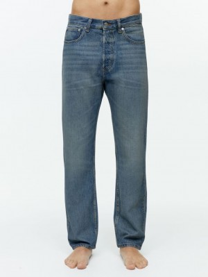 Jeansy Arket COAST Relaxed Tapered Męskie Ciemny Niebieskie | Polska NVQPF-0197