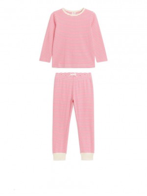 Piżama Arket Jersey Pyjama Set Dziewczynka Różowe | Polska DVJWI-1734