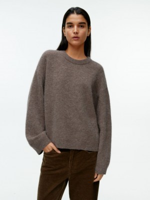 Sweter Arket Alpaca Blend Damskie Szare | Polska WLETC-1632