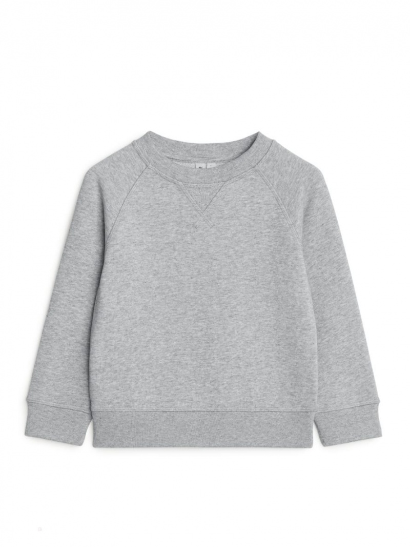 Bluza Arket Crew-Neck Dziewczynka Szare | Polska UQELY-7316