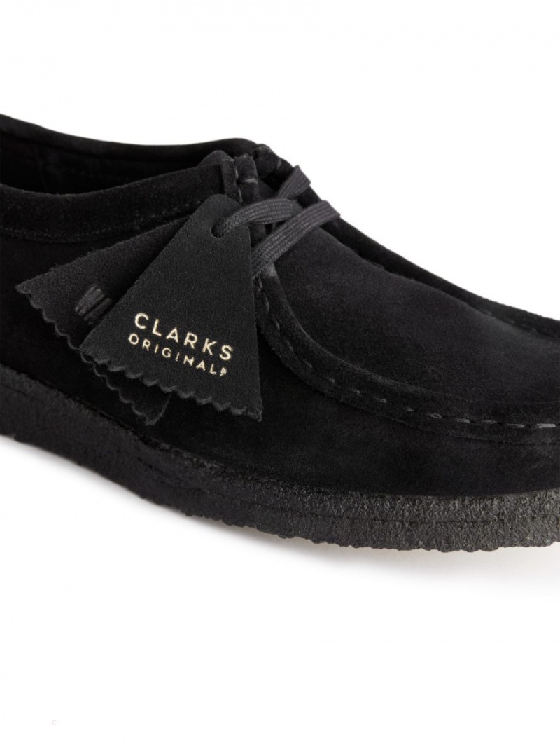 Buty Chukka Arket Clarks Wallabee Damskie Czarne | Polska JUVAT-2167