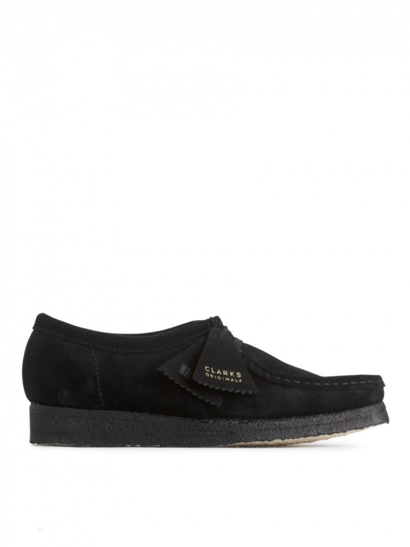 Buty Chukka Arket Clarks Wallabee Męskie Czarne | Polska LTFRN-1637