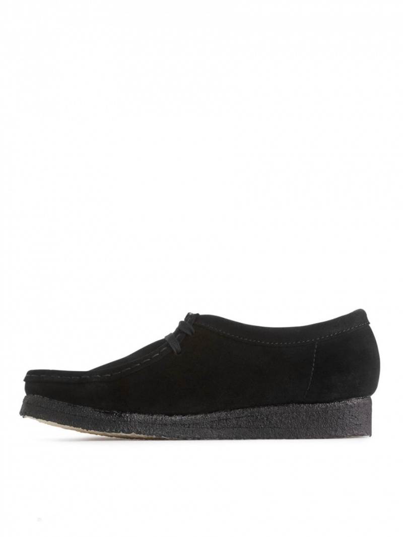 Buty Chukka Arket Clarks Wallabee Męskie Czarne | Polska LTFRN-1637