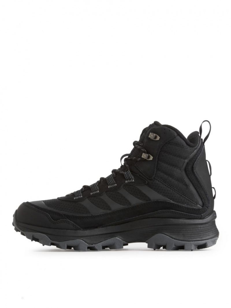 Buty Trekkingowe Arket Merrell Moab Speed Thermo Mid Nieprzemakalne Hikers Męskie Czarne | Polska BSIPZ-7396