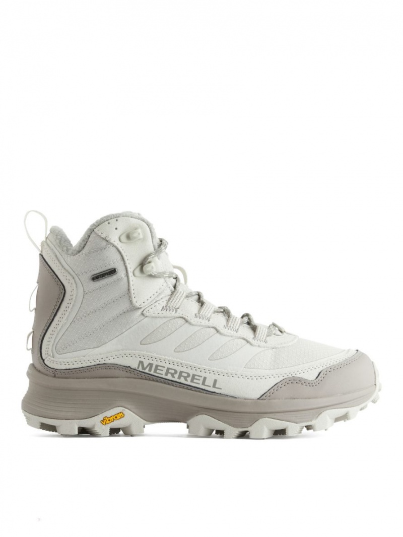 Buty Trekkingowe Arket Merrell Moab Speed Thermo Mid Hikers Damskie Białe | Polska DVJPM-5142