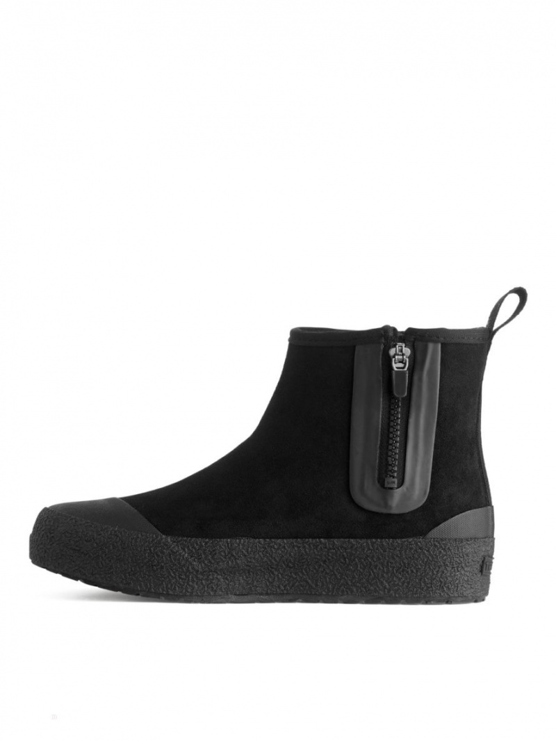 Buty Zimowe Arket Tretorn Arch Hybryd Damskie Czarne | Polska ZDCYV-7069