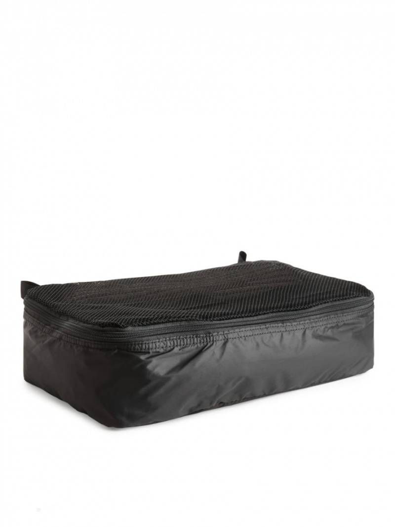 Kosmetyczki Arket Medium Garment Case Męskie Czarne | Polska RHKBT-8127