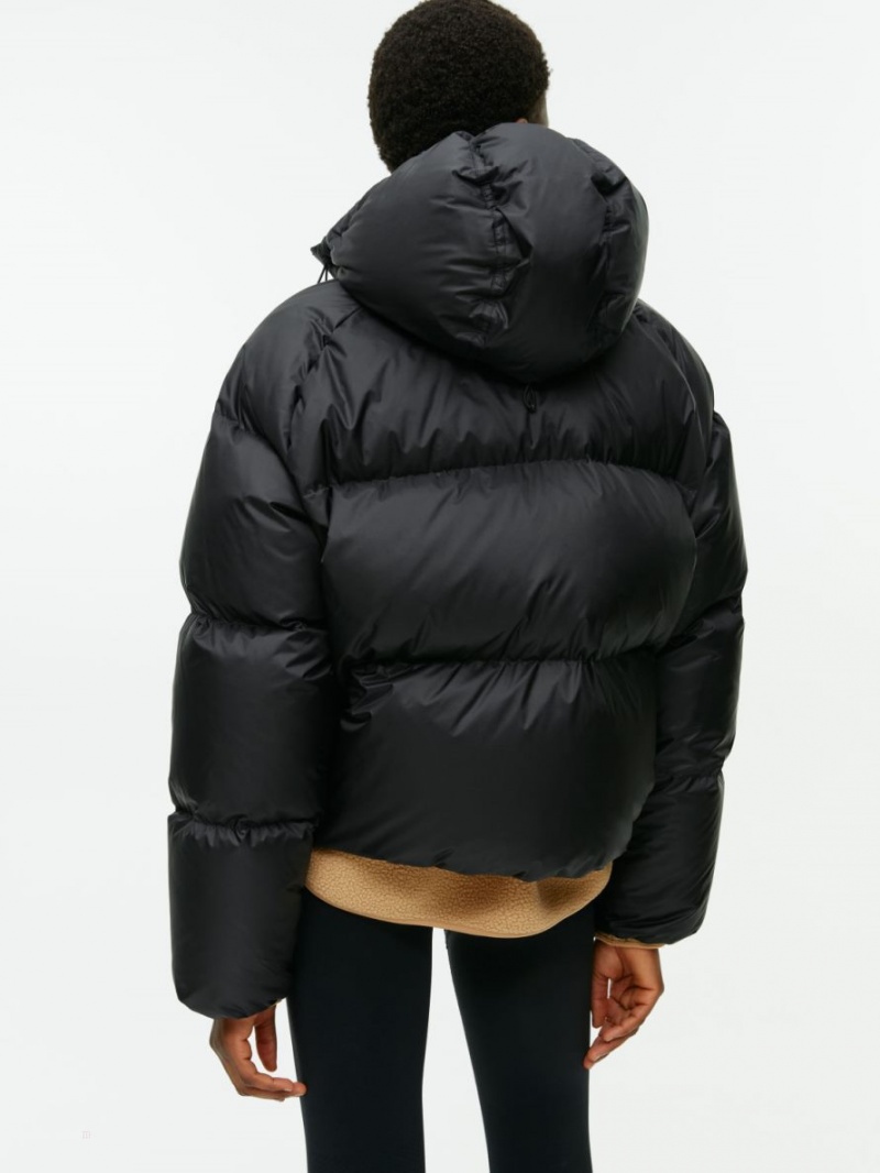 Kurtka Arket Down Puffer Damskie Czarne | Polska KEMRD-8295