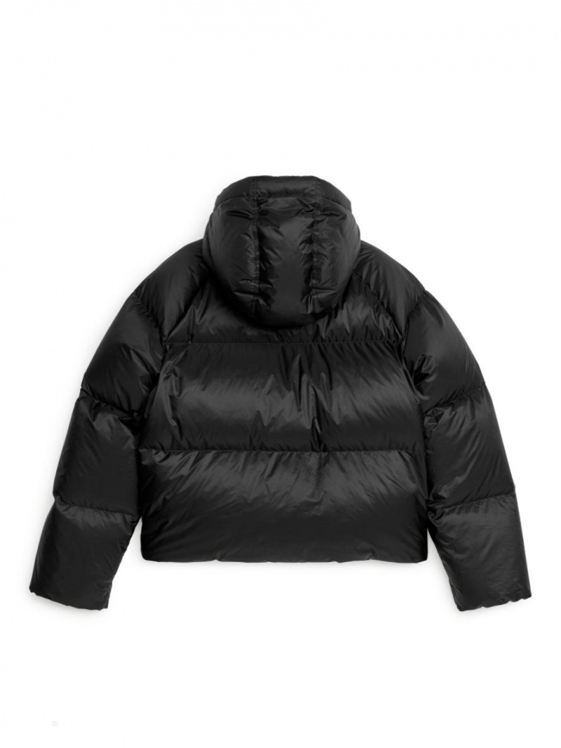 Kurtka Arket Down Puffer Damskie Czarne | Polska KEMRD-8295