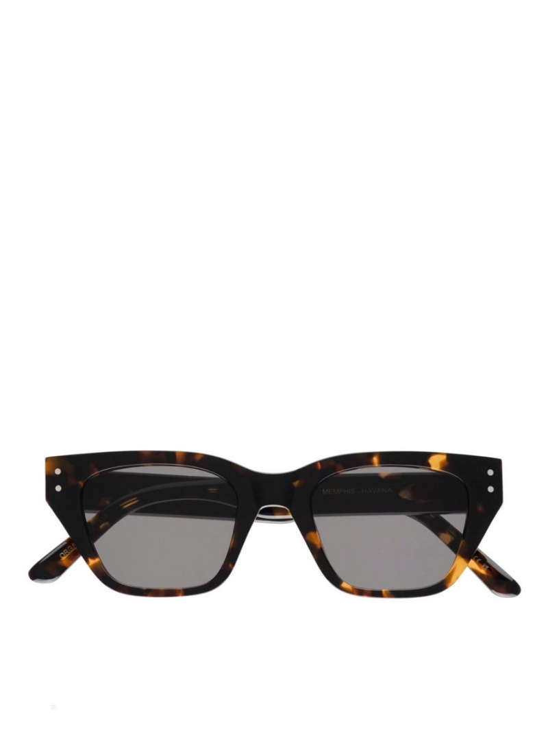 Okulary Przeciwsłoneczne Arket Monokel Eyewear Memphis Damskie Szare | Polska LWXSY-0132