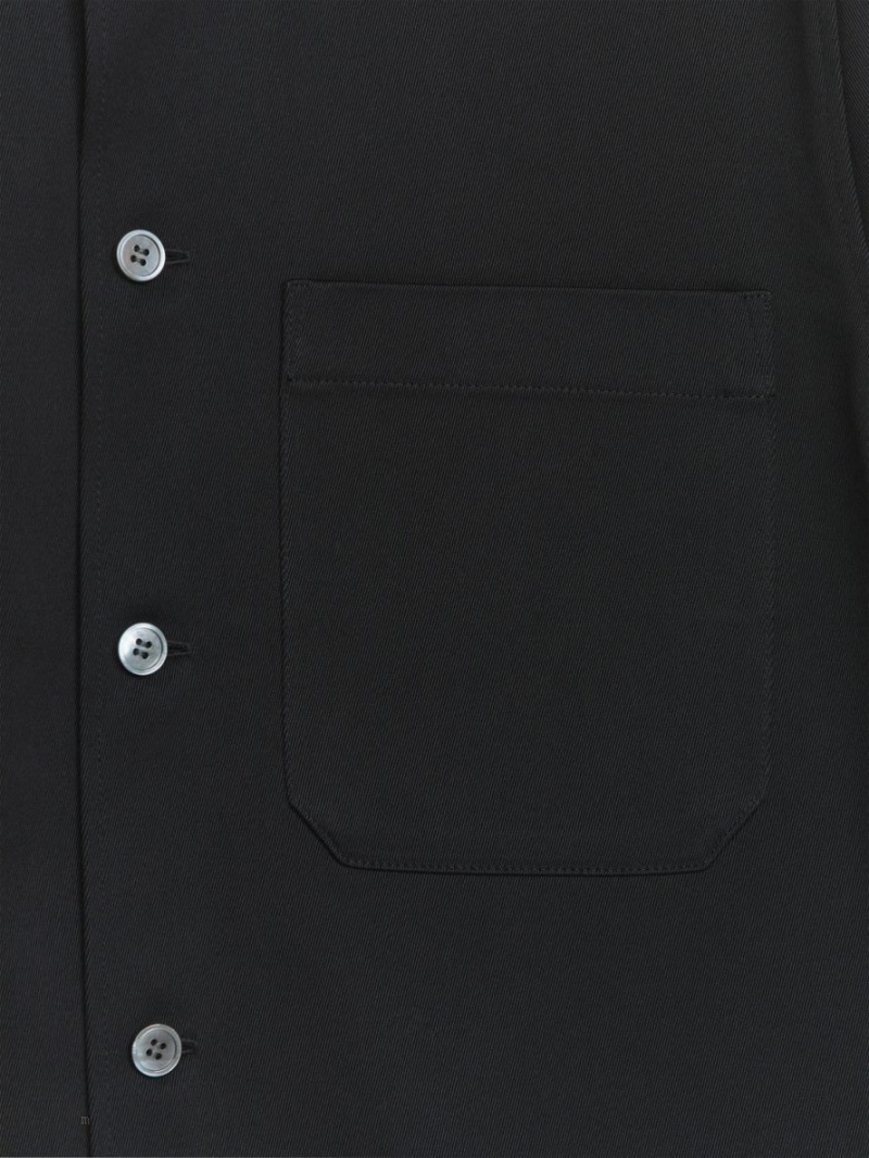 Overshirt Arket Twill Męskie Czarne | Polska FEYCQ-1560