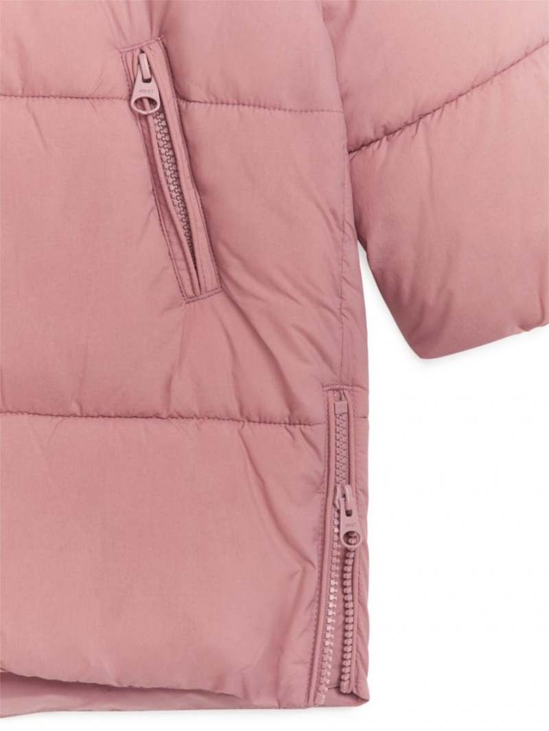 Płaszcz Arket Mid-Length Puffer Dziewczynka Różowe | Polska QDJZV-1503