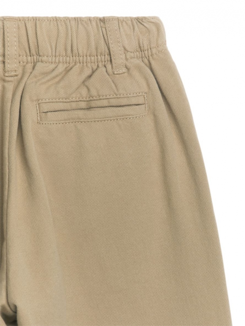 Portki Arket Tapered Bawełniane Chinos Chłopięce Beżowe | Polska RAFGP-5346