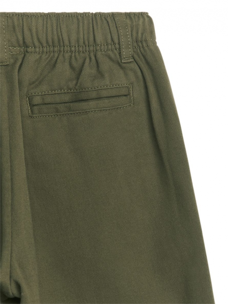 Portki Arket Tapered Bawełniane Chinos Chłopięce Khaki | Polska BQRZI-5768