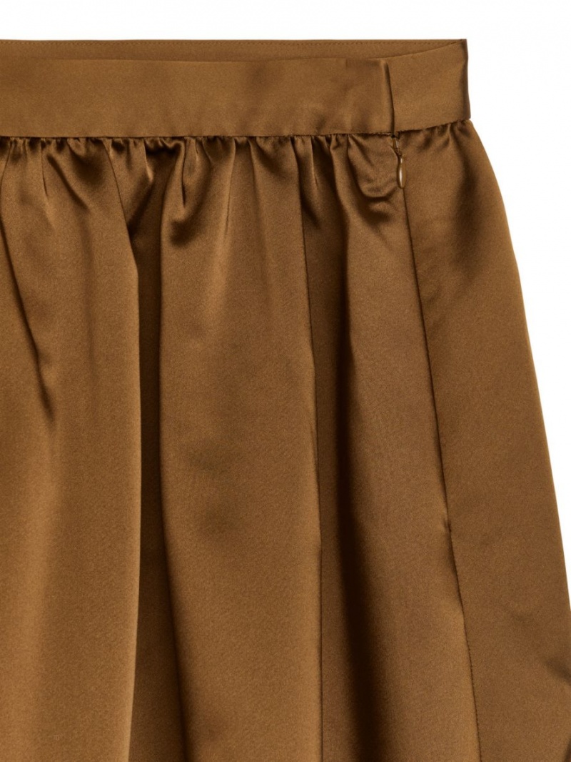 Spódnica Arket Taffeta Damskie Brązowe | Polska TXKRM-8954