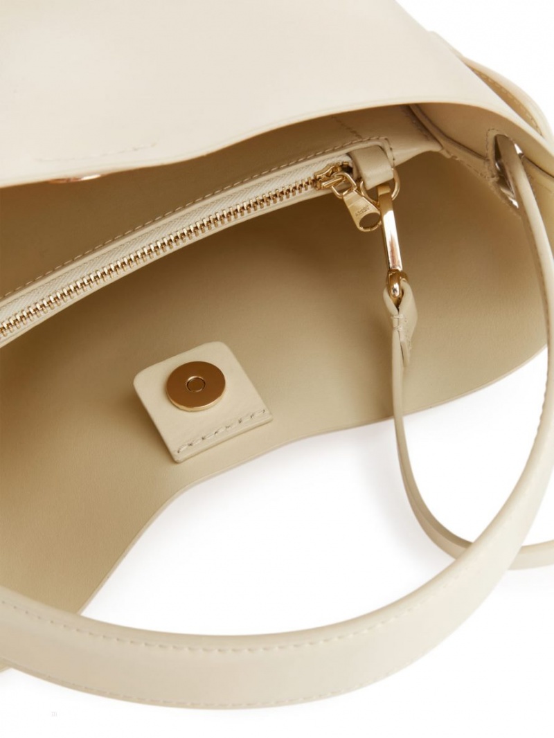 Torba Crossbody Arket Skórzane Damskie Beżowe | Polska ACGTB-7520