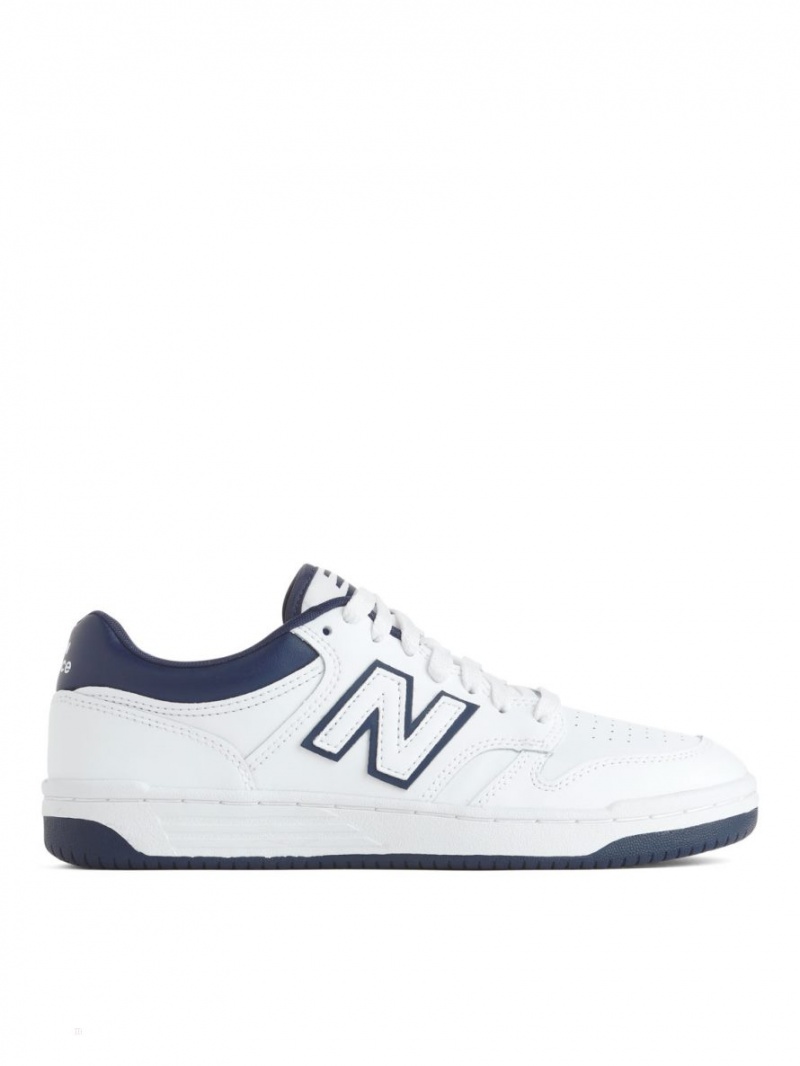 Trampki Arket New Balance 480 Unisex Damskie Białe Niebieskie | Polska UYZAQ-6032