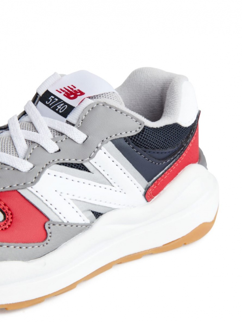 Trampki Arket New Balance 5740 Chłopięce Czerwone Białe Szare Czarne | Polska NLRCS-0874