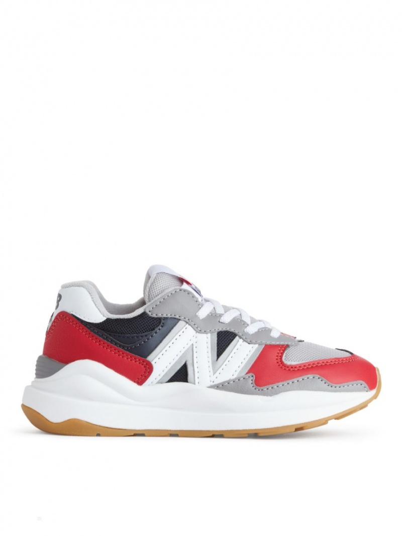 Trampki Arket New Balance 5740 Chłopięce Czerwone Białe Szare Czarne | Polska NLRCS-0874