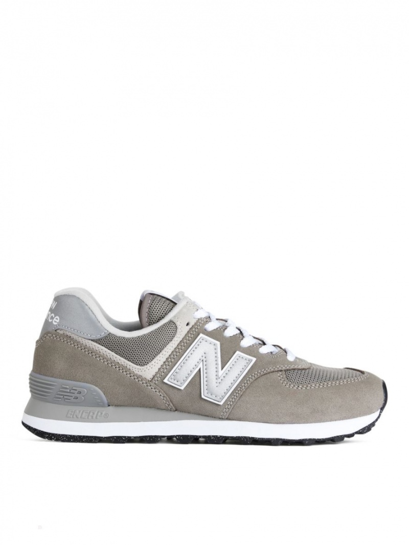 Trampki Arket New Balance 574 Damskie Zielone Szare | Polska UDIBQ-0287