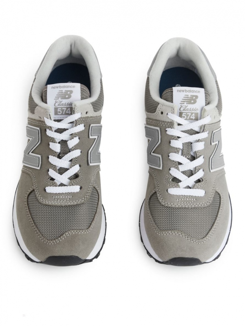 Trampki Arket New Balance 574 Damskie Zielone Szare | Polska UDIBQ-0287