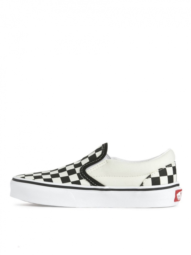 Trampki Arket Vans Toddler Klasyczne Slip-On Dziewczynka Białe Czarne | Polska WXPDJ-2865